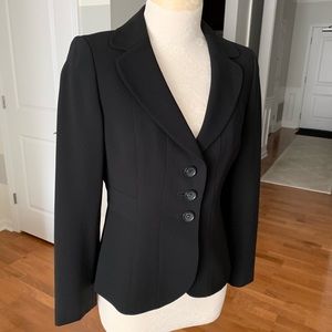 Ann Taylor Suit Jacket Coat, Black, Size 6